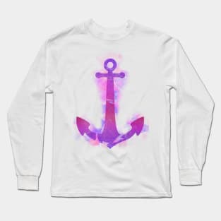 Anchored (Purple) Long Sleeve T-Shirt